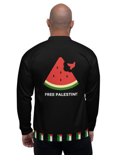 Free Palestine Watermelon Bomber Jacket