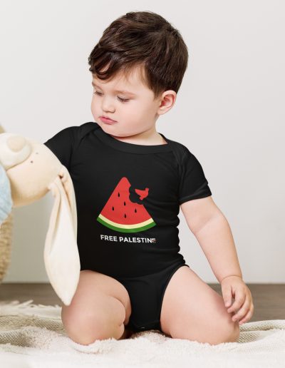 Free Palestine Watermelon Baby One Piece