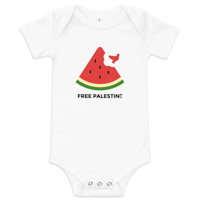 Free Palestine Watermelon Baby One Piece