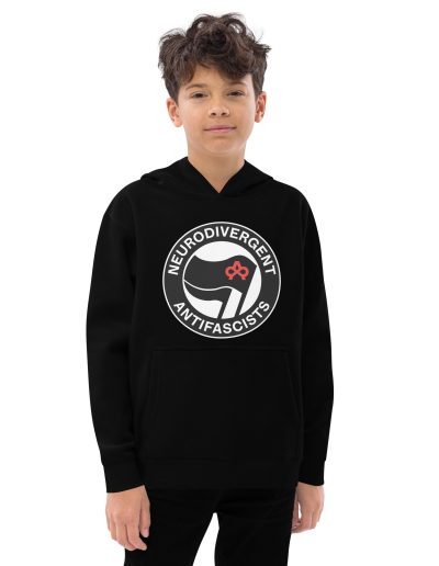 Neurodivergent Antifascists Kids Hoodie