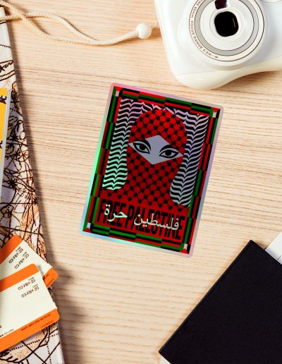 Free Palestine Holographic Stickers