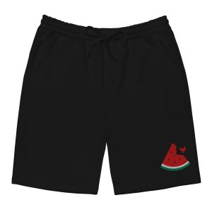 Free Palestine Watermelon Men’s Fleece Shorts