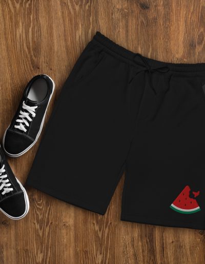 Free Palestine Watermelon Men’s Fleece Shorts