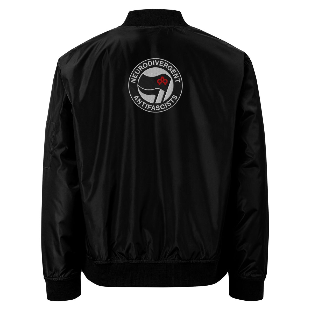 Neurodivergent Antifascists Premium Recycled Bomber Jacket