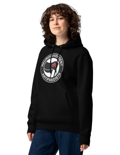 Neurodivergent Antifascists Unisex Organic Hoodie