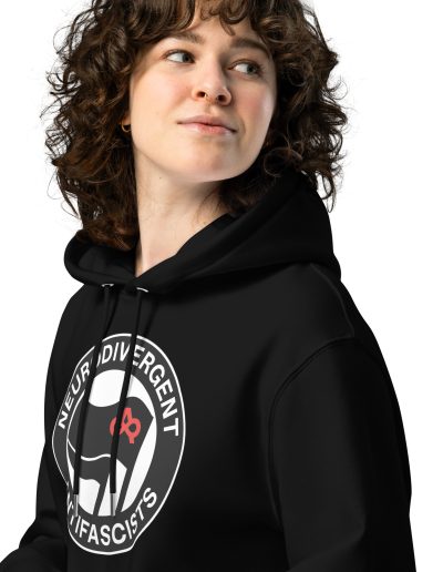 Neurodivergent Antifascists Unisex Organic Hoodie