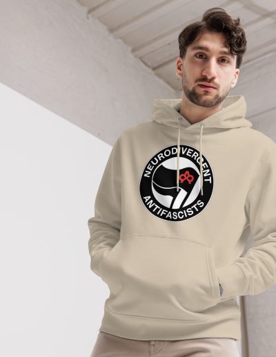 Neurodivergent Antifascists Unisex Organic Hoodie