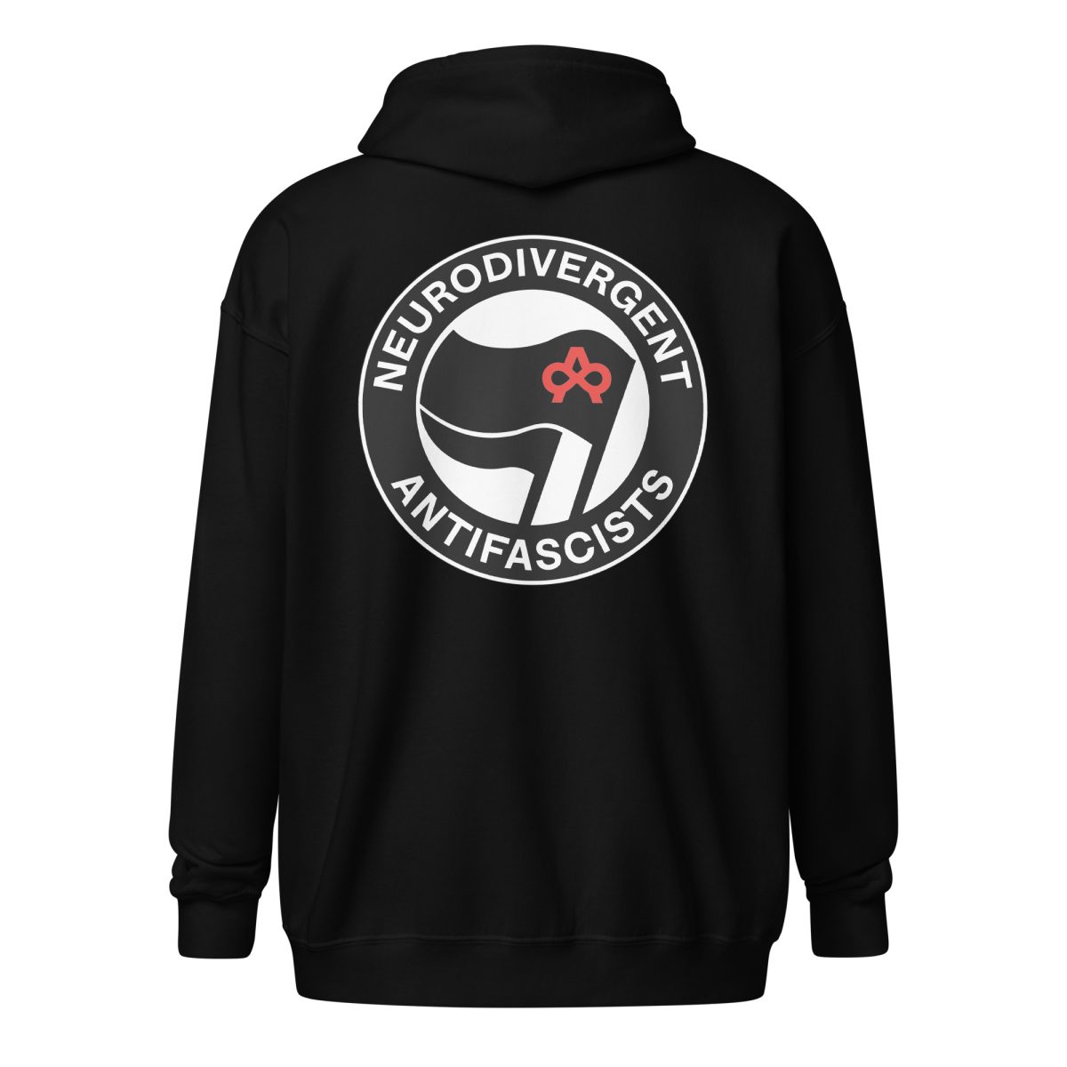 Neurodivergent Antifascists Unisex Zip Hoodie