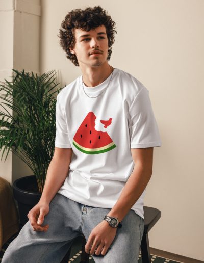 Free Palestine Watermelon Organic T-shirt