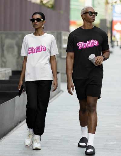 Antifa Barbie Unisex Organic Cotton T-shirt