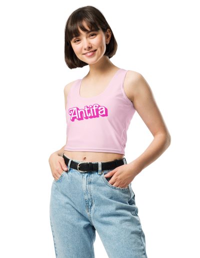 Antifa Barbie Crop Top Vest