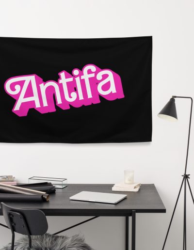 Antifa Barbie Flag