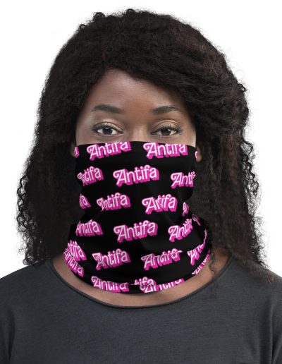 Antifa Barbie Neck Gaiter Face Cover