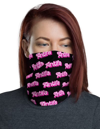 Antifa Barbie Neck Gaiter Face Cover