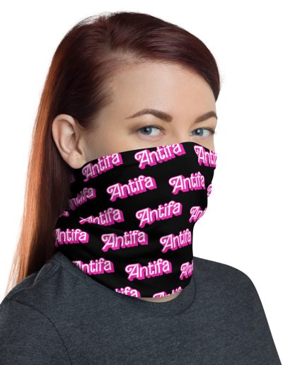 Antifa Barbie Neck Gaiter Face Cover