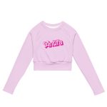 Antifa Barbie Recycled Long-sleeve Crop Top