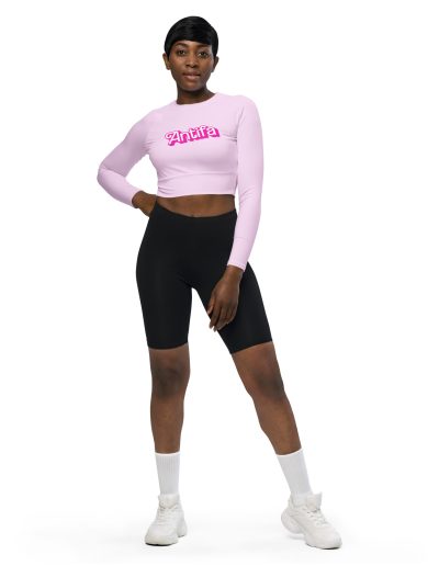 Antifa Barbie Recycled Long-sleeve Crop Top