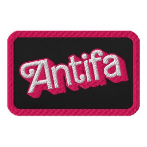 Antifa Barbie Embroidered Patch