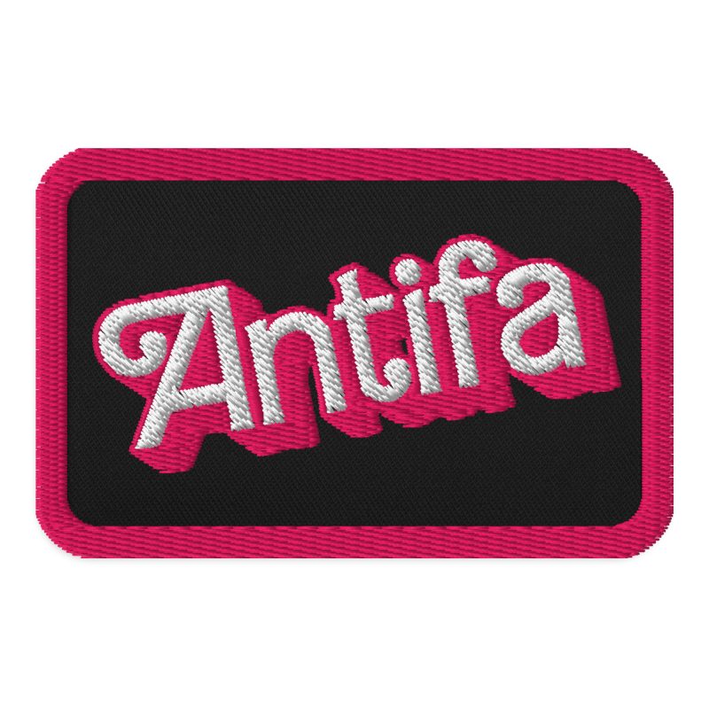 Antifa Barbie Embroidered Patch