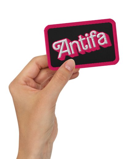 Antifa Barbie Embroidered Patch