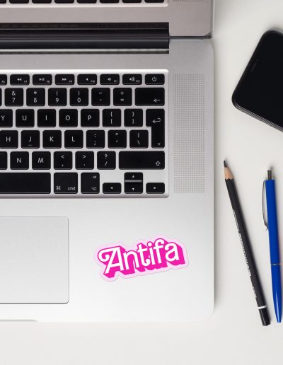 Antifa Barbie Kiss-Cut Stickers