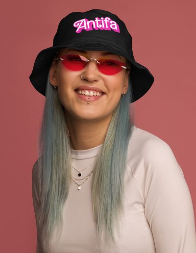 Antifa Barbie Organic Bucket Hat