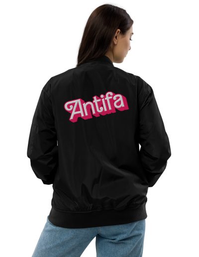 Antifa Barbie Premium Recycled Bomber Jacket