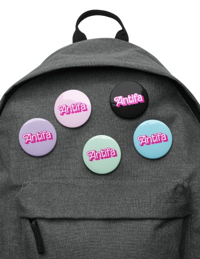 Antifa Barbie Set of Pin Buttons