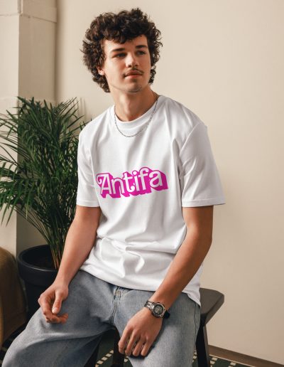 Antifa Barbie Unisex Organic Cotton T-shirt