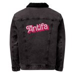 Antifa Barbie Denim Sherpa Jacket