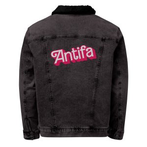 Antifa Barbie Denim Sherpa Jacket