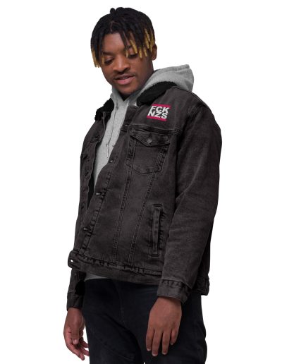 Antifa Barbie Denim Sherpa Jacket