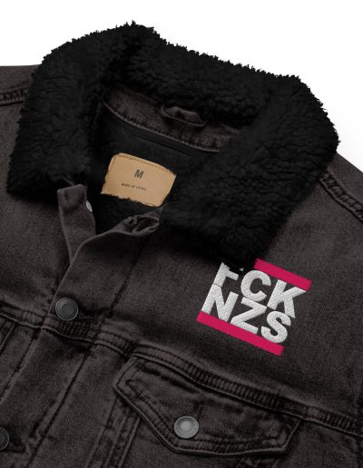 Antifa Barbie Denim Sherpa Jacket