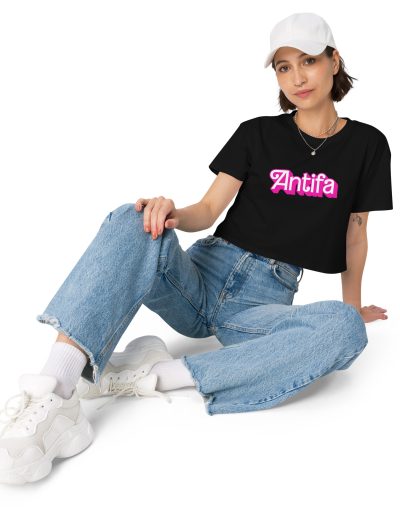 Antifa Barbie Women’s Crop Top
