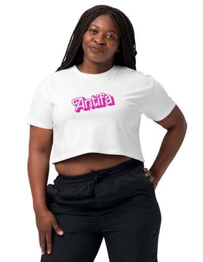 Antifa Barbie Women’s Crop Top