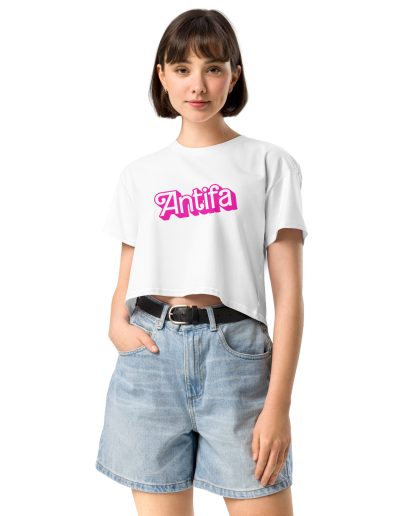 Antifa Barbie Women’s Crop Top