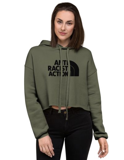 Antiracist Action Crop Hoodie