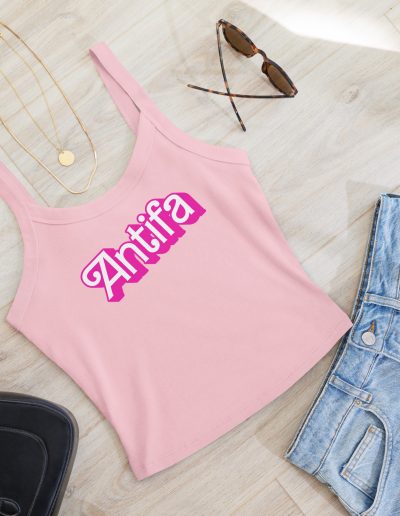 Antifa Barbie Women’s Micro-rib Tank Top (Vest)