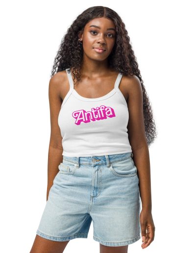Antifa Barbie Women’s Micro-rib Tank Top (Vest)