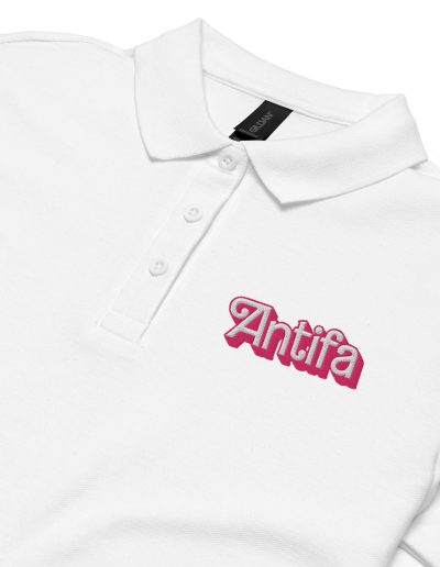 Antifa Barbie Women’s Pique Polo Shirt