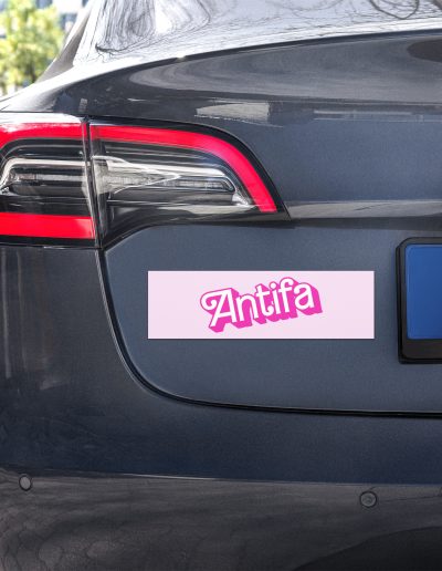 Antifa Barbie Car Magnet