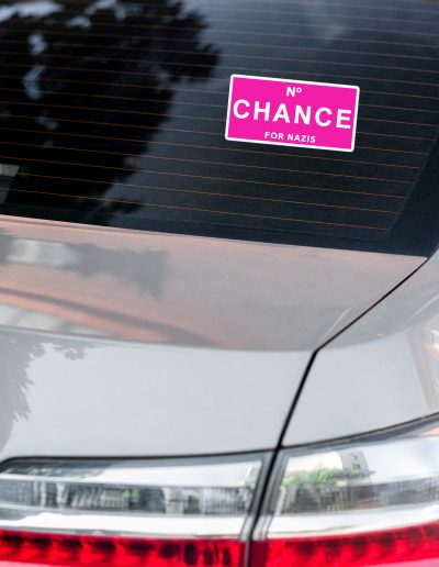 No Chance for Nazis Kiss-Cut Stickers