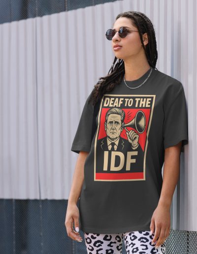 Keir Starmer Deaf To The IDF Oversized Faded T-shirt