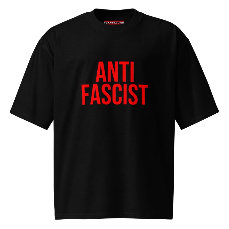 Antifascist Red Oversized T-shirt