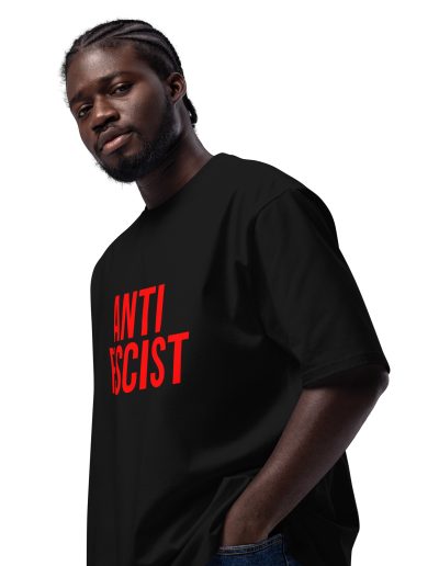 Antifascist Red Oversized T-shirt