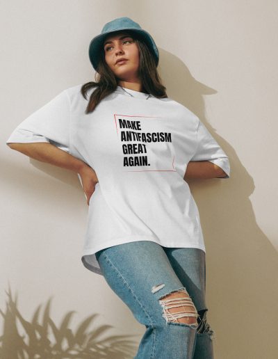 Make Antifascism Great Again Oversized T-shirt