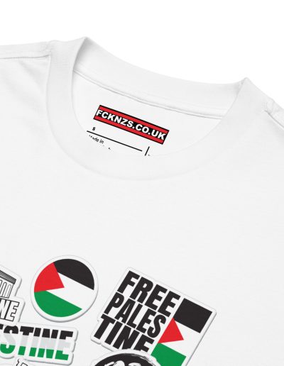 Free Palestine Stickers Oversized T-shirt