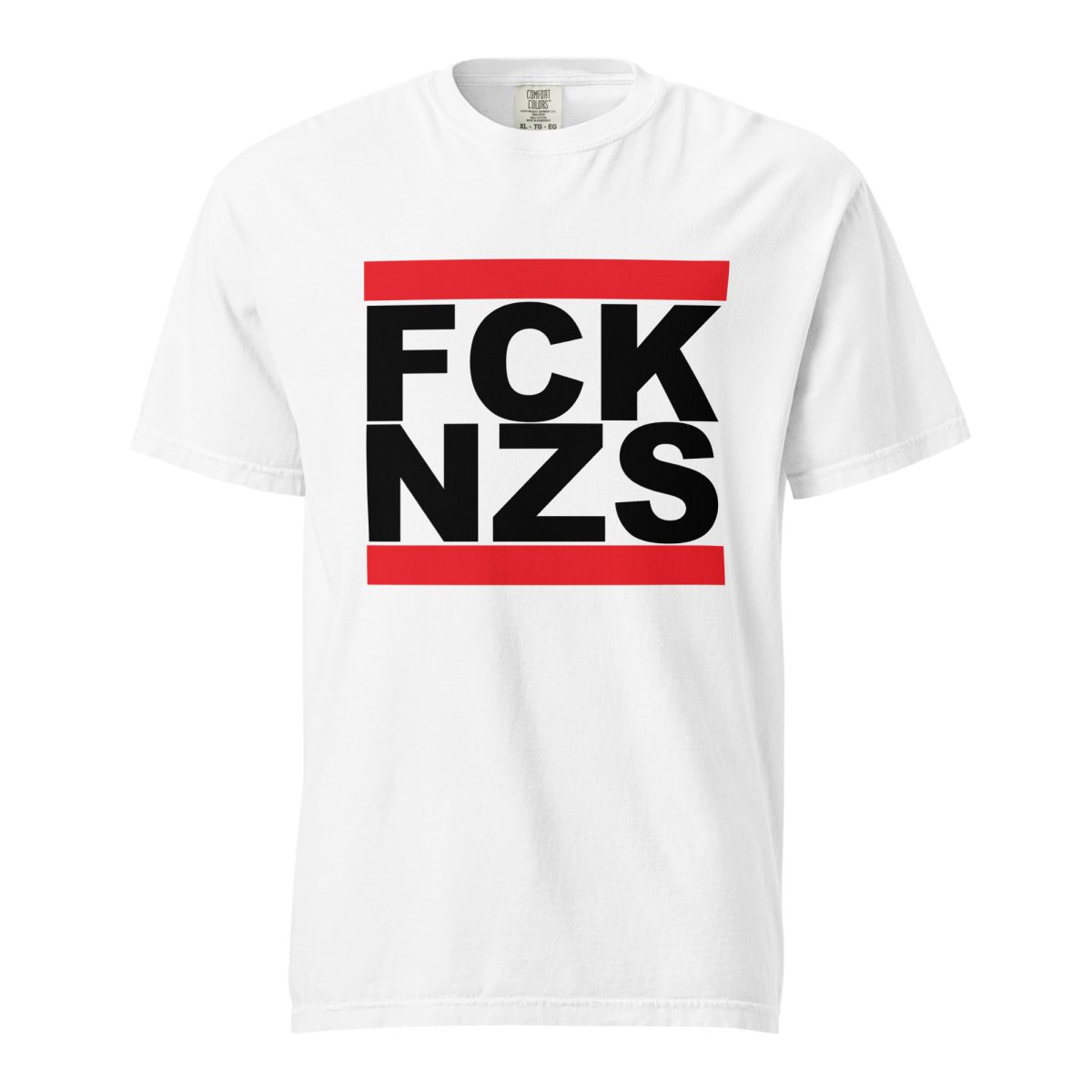 FCK NZS Black Font Unisex Heavyweight T-shirt