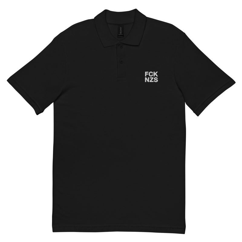 FCK NFCK NZS Bold Unisex Pique Polo ShirtZS Bold Unisex Pique Polo Shirt