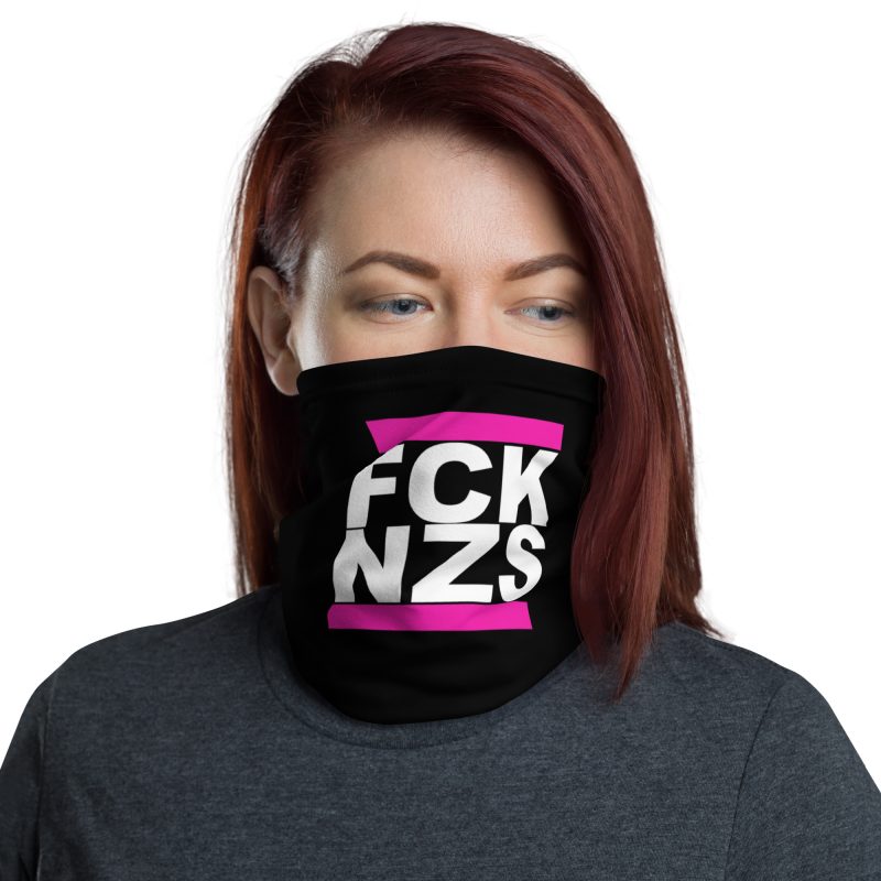 FCK NZS Pink Neck Gaiter Face Cover